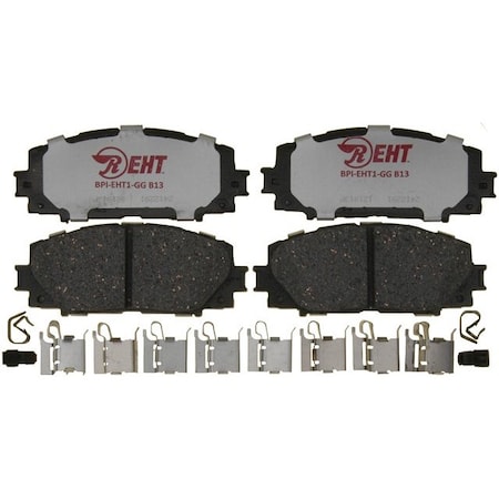 R/M Brakes BRAKE PADS OEM OE Replacement Hybrid Technology With Hardware EHT1184AH